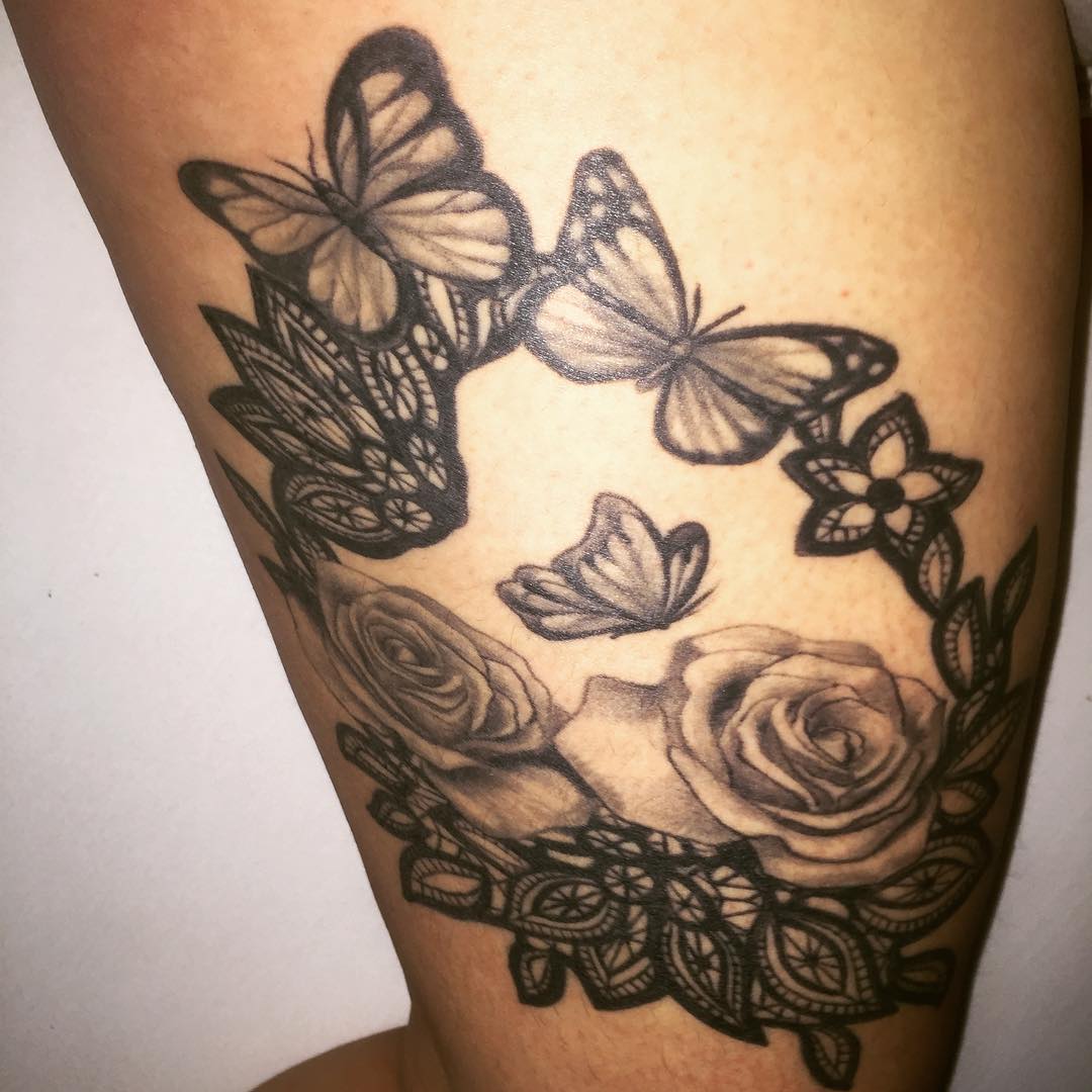 28 Awesome Butterfly Tattoos with Flowers That Nobody Will Tell You