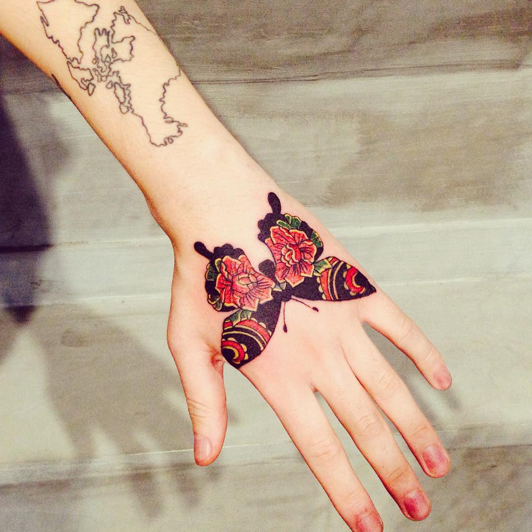 Butterfly Floral Printed Tattoos