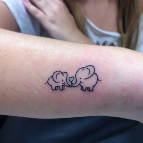 Cute and Tiny Elephant Tattoos