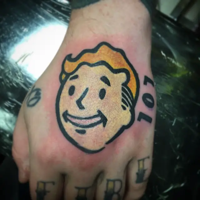 Fallout 4 game tattoo
