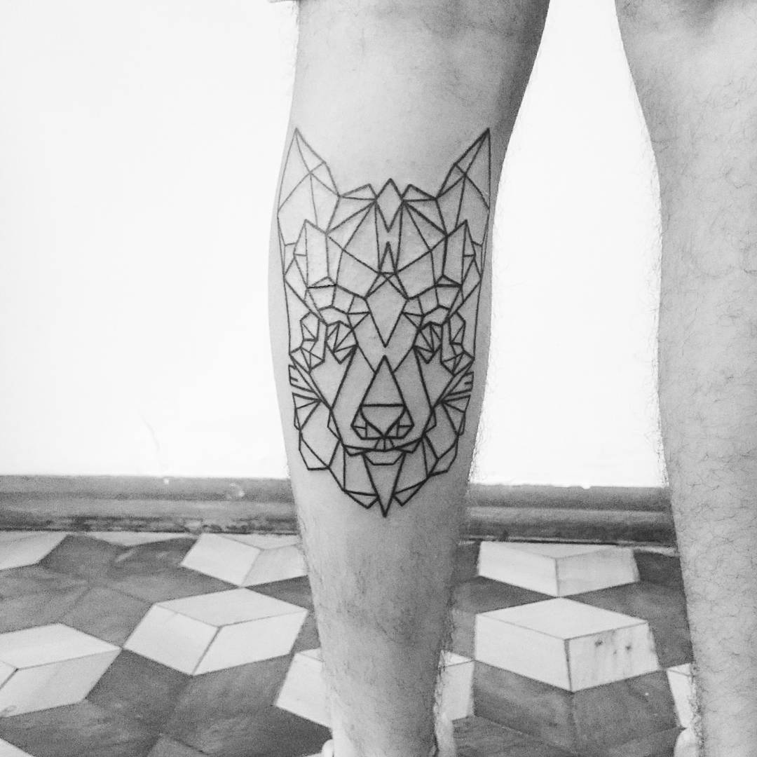 Geometric Tattoo on Leg