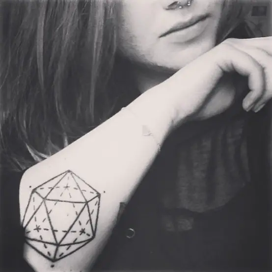 geometric tattoo sketch