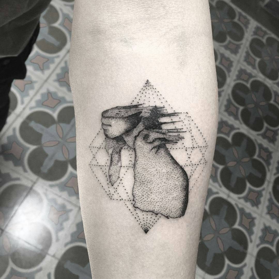 Coldplay Geometric Tattoo Design