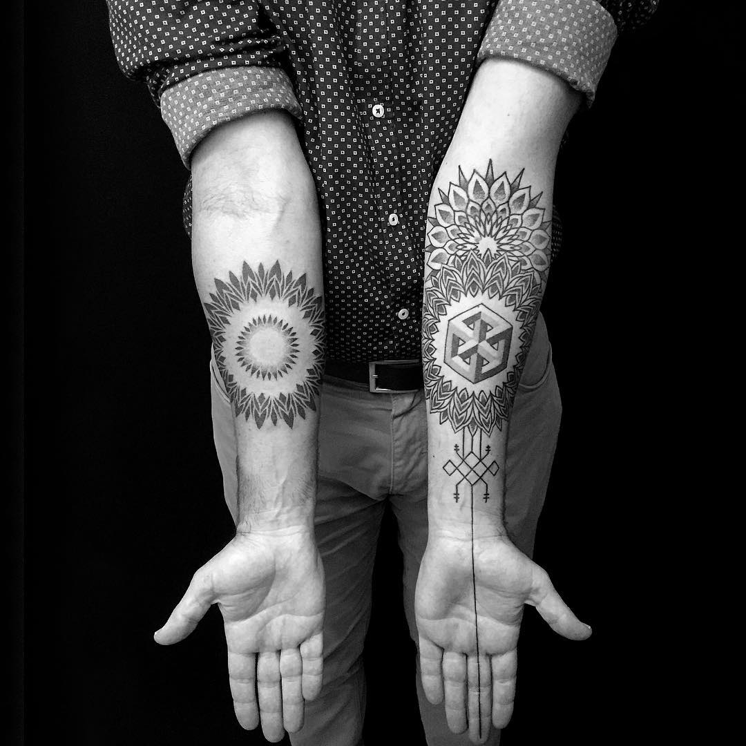 Sacred geometry tattoos