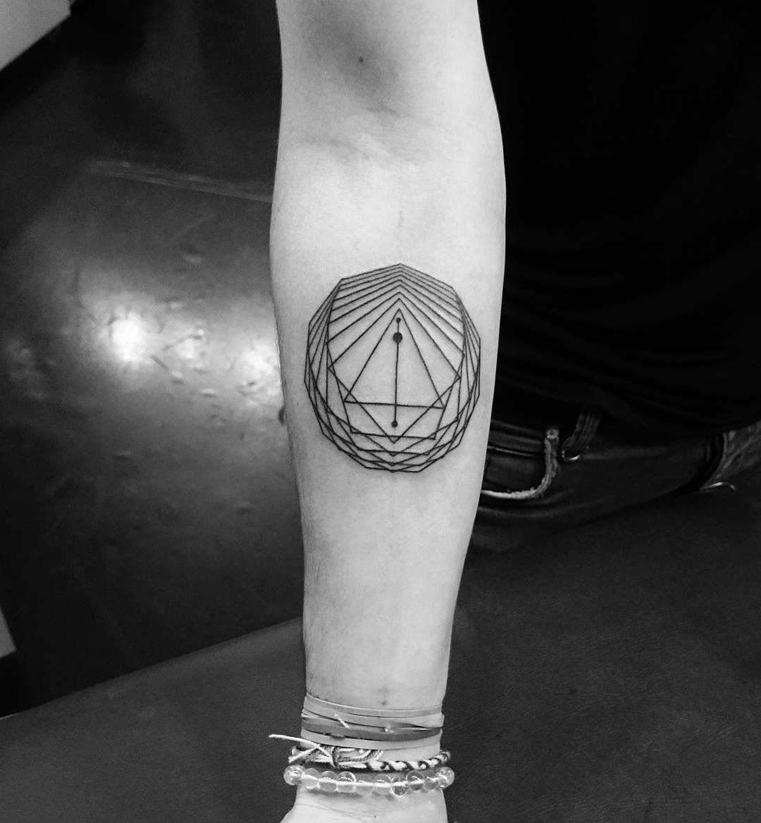 Line work Geometric Tattoo