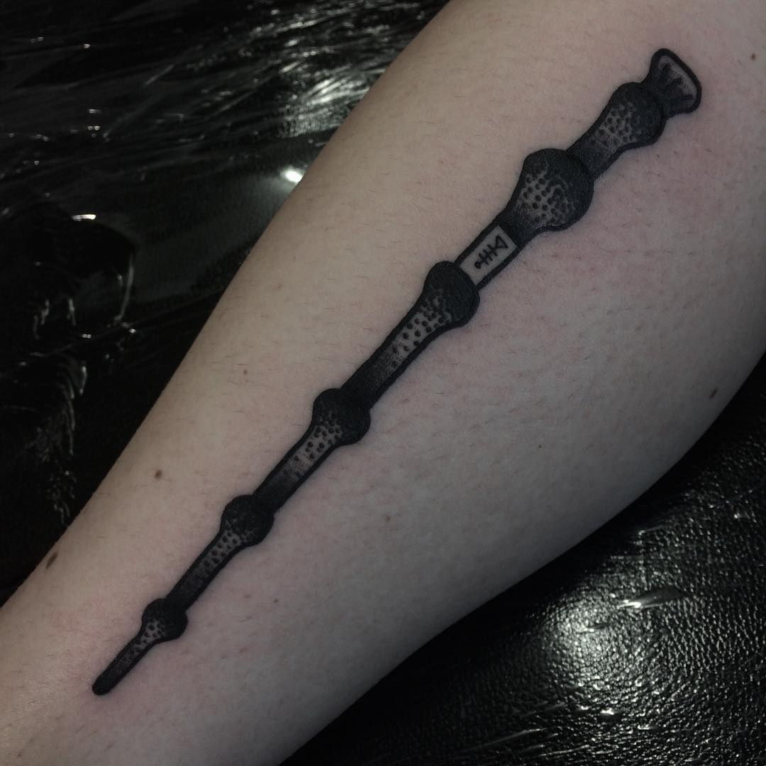 Harry potter elder wand tattoo 4