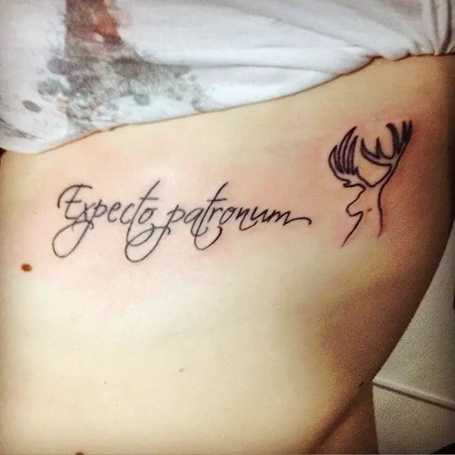 Harry potter expecto patronum tattoo 12