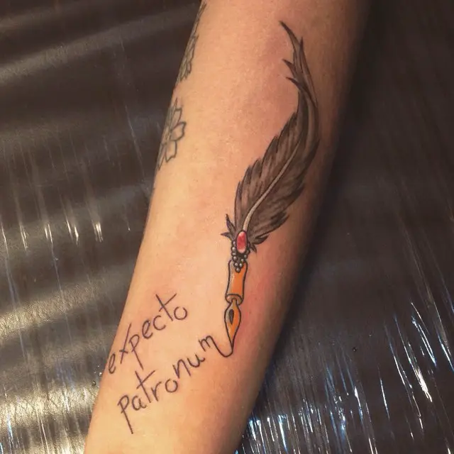 Harry potter expecto patronum tattoo 4