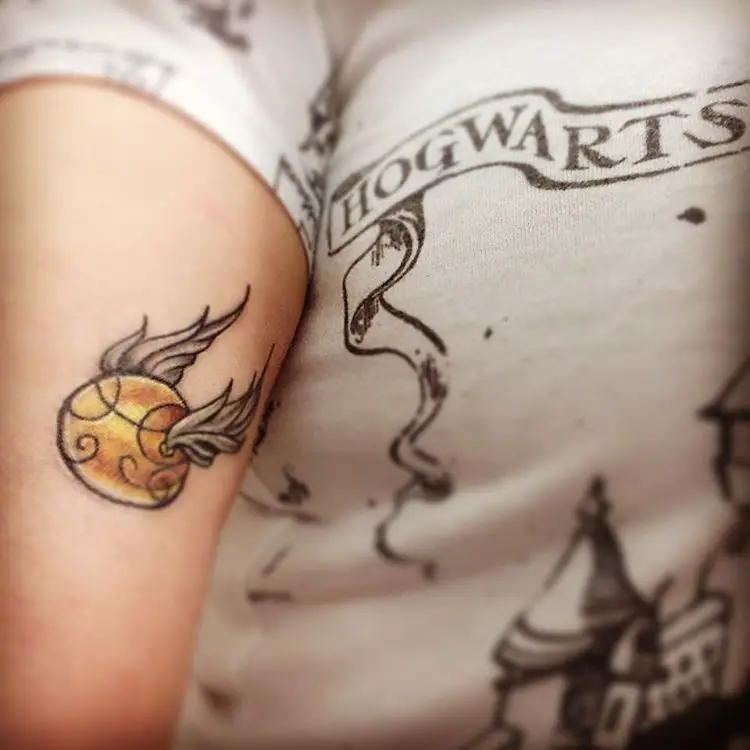 Harry potter golden snitch tattoos 13