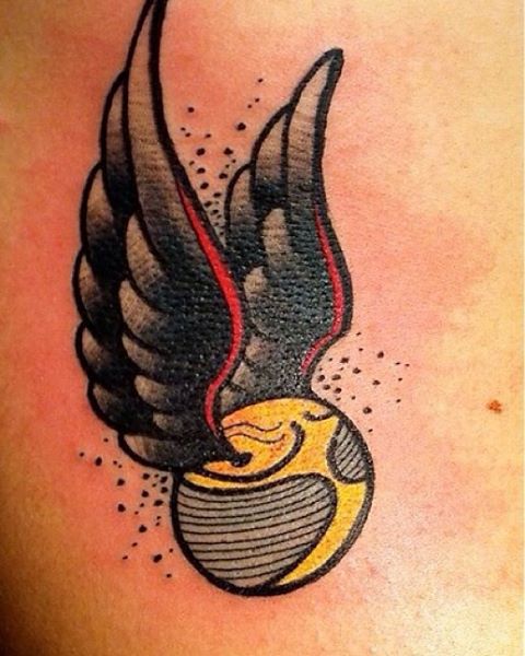 Harry potter golden snitch tattoos 4