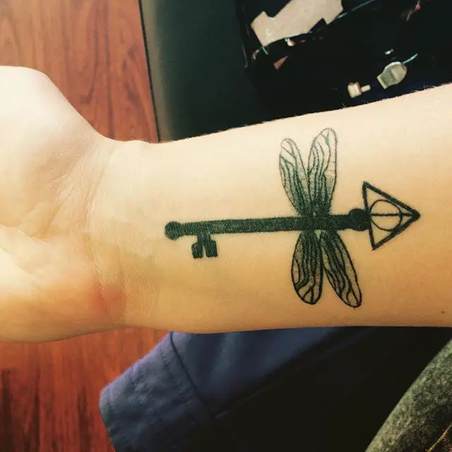 Harry potter key tattoo 3