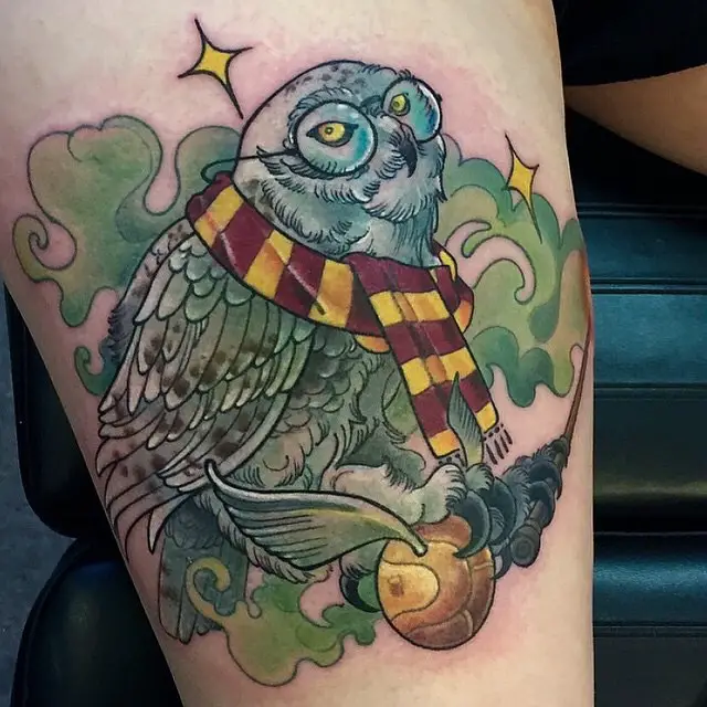 Hedwig harry potter tattoo 1