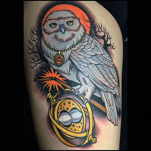 Hedwig harry potter tattoo 3