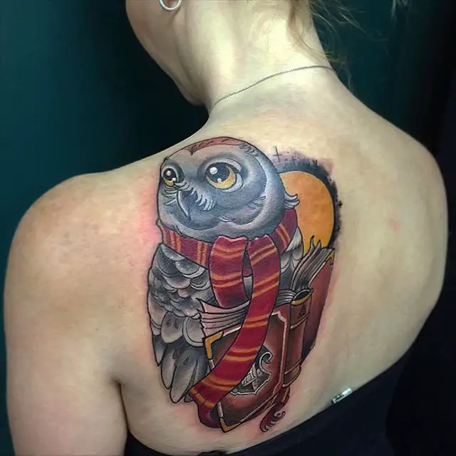 Hedwig harry potter tattoo 4