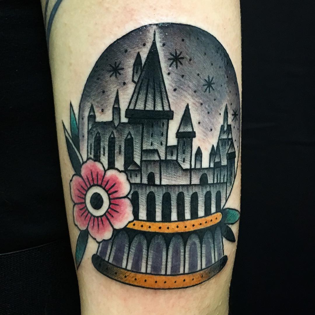 Hogwarts harry potter tattoo 3