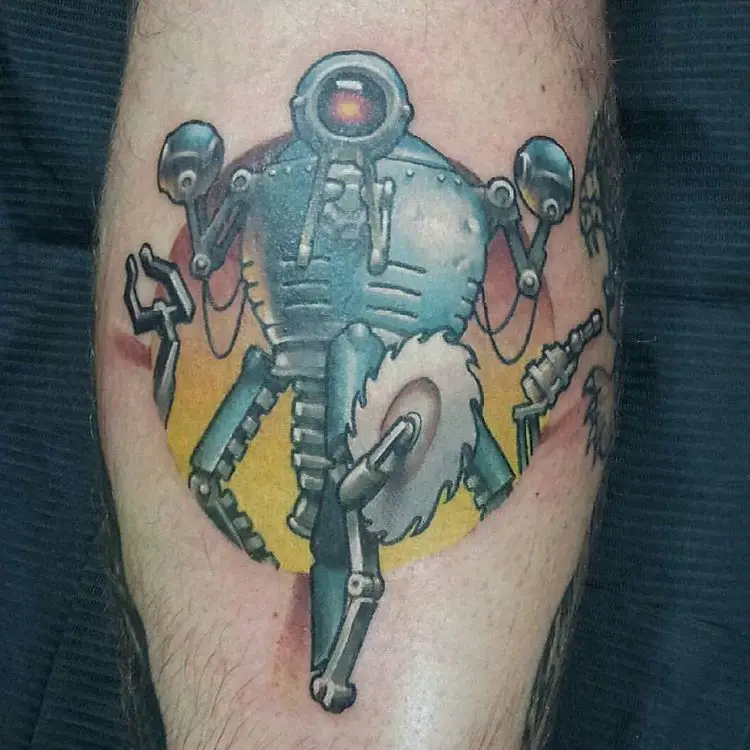 Mister Gutsy military robot fallout tattoo