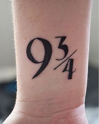 Nine and three quarters tattoo 2
