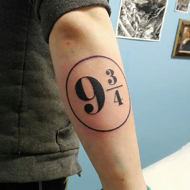 Nine and three quarters tattoo 4