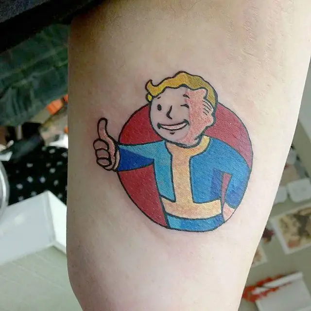 Pip boy tattoo from the Fallout series