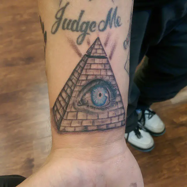 Pyramid Tattoos on Wrist