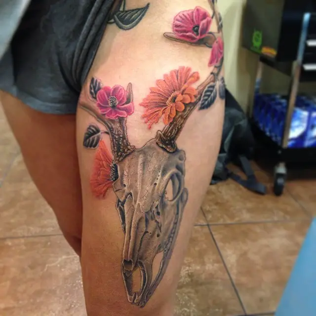 Stencil Stuff Deer Skull Tattoos