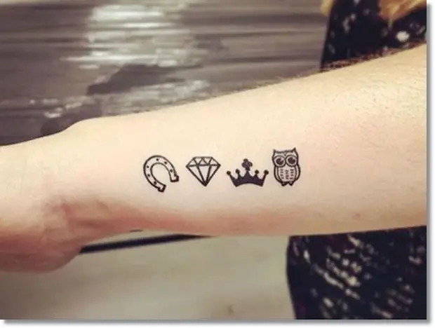 Tiny Crown Tattoo Design on Wrist