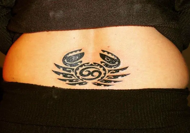 Tribal Cancer Tattoos for Women