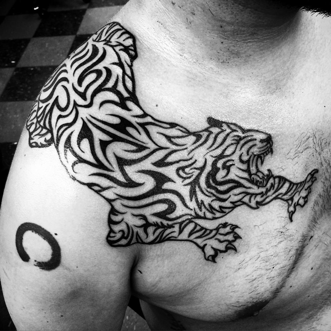 Tribal Cat Tattoos for Men