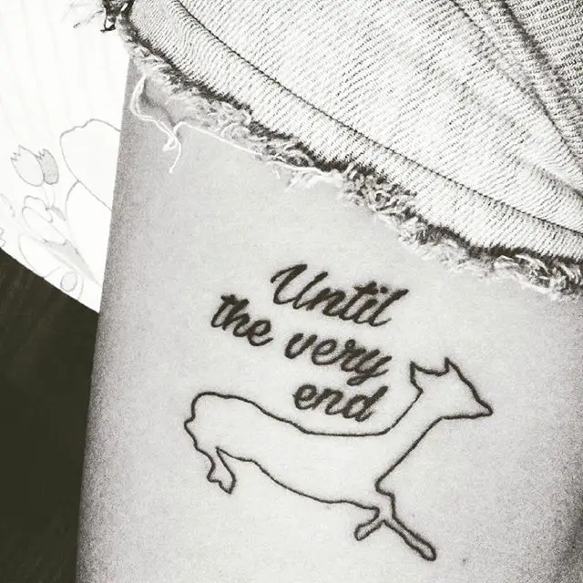 Until the very end tattoo 2