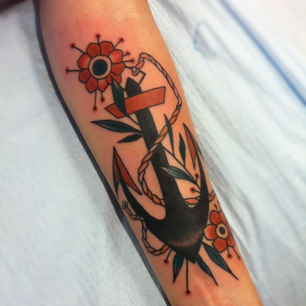 anchor tattoos sleeves