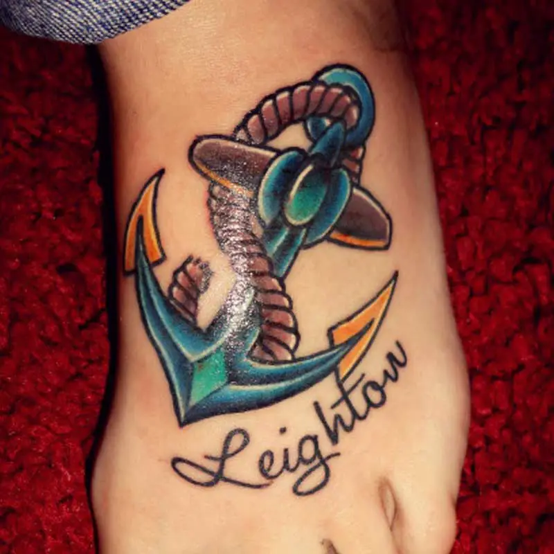 anchor tattoos with names