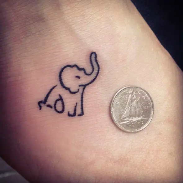 baby elephant tattoo pictures