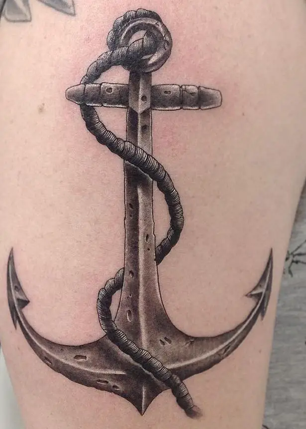 black anchor tattoos