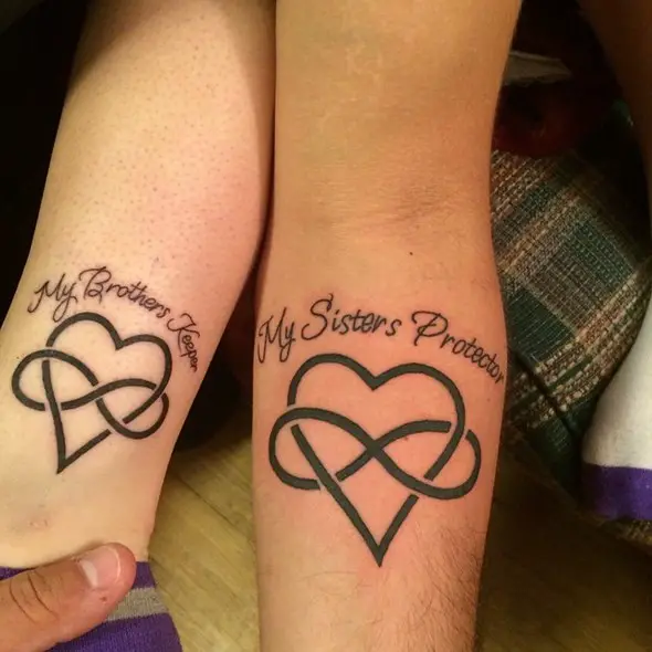 brother and sister keeper tattoo