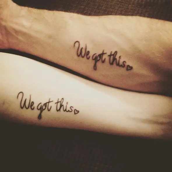 brother and sister saying tattoo ideas