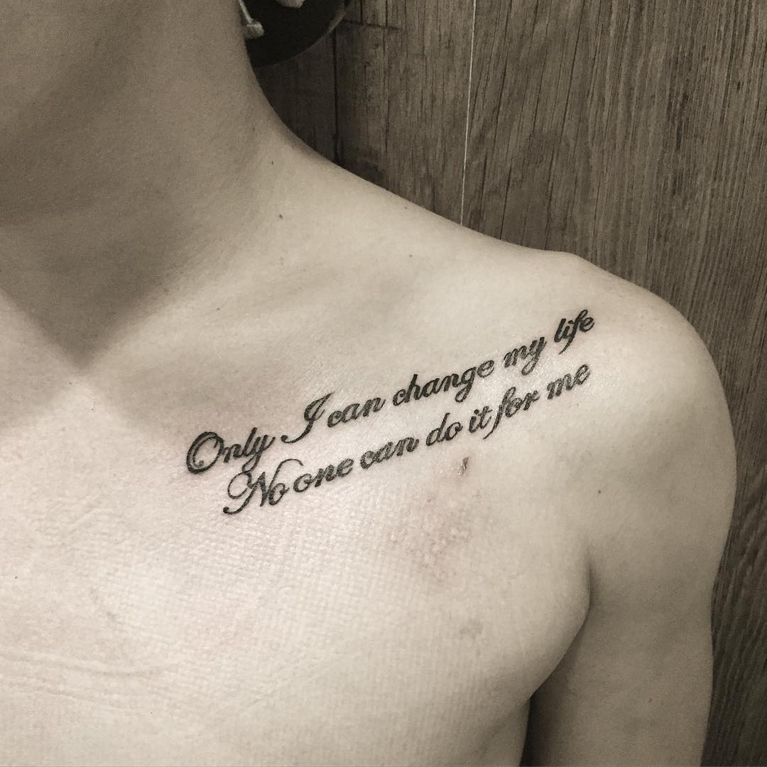 collar bone tattoo quotes about life