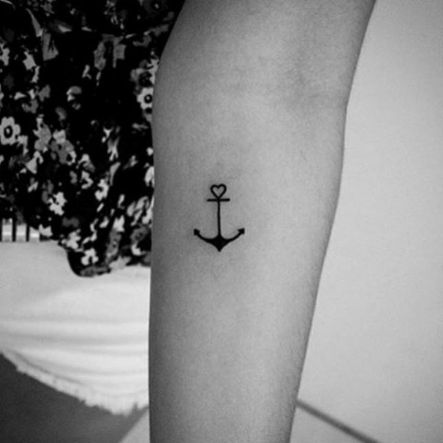 cute anchor tattoos for girls