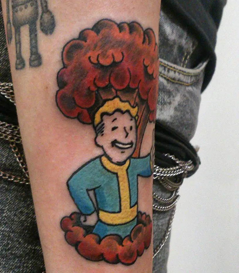 fallout vault boy tattoo