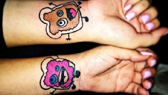 funny brother and sister tattoos