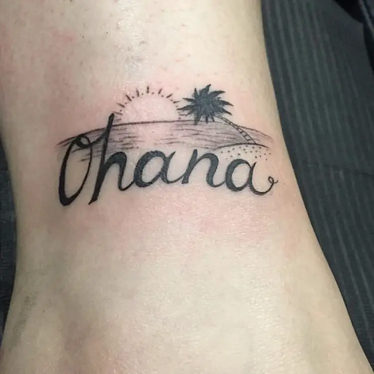 ohana Hawaiian tattoo