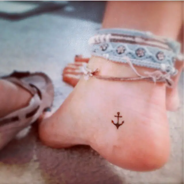 small anchor tattoos for girls