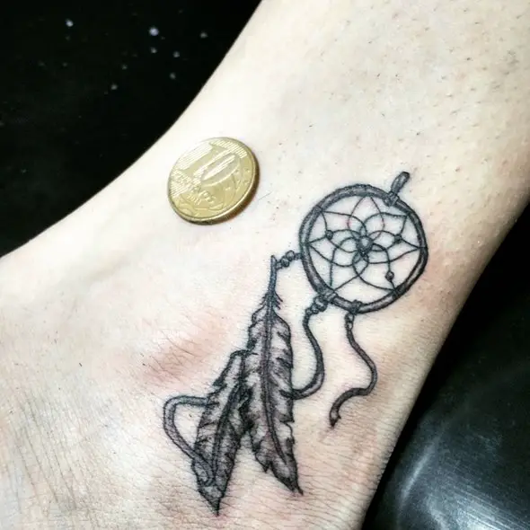 small dreamcatcher ideas on ankle