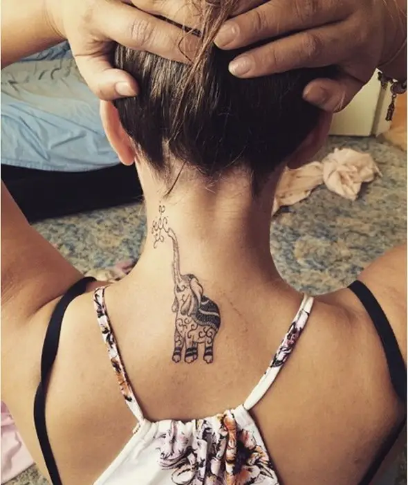 small thailand elephant tattoo