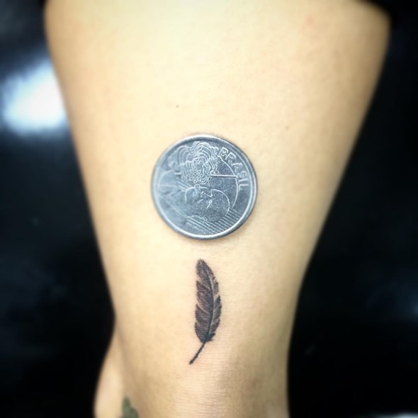 very small feather tattoo ideas