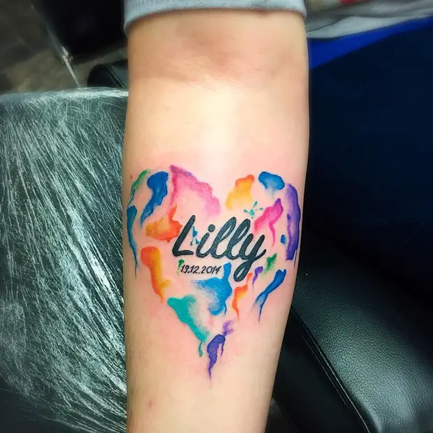 30 Beautifully Touching Tattoos Of Hearts With Names