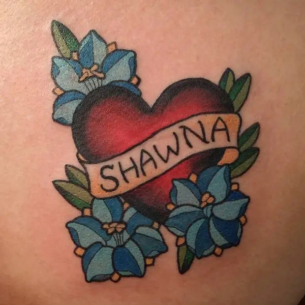 Tattoos Hearts with Names-17