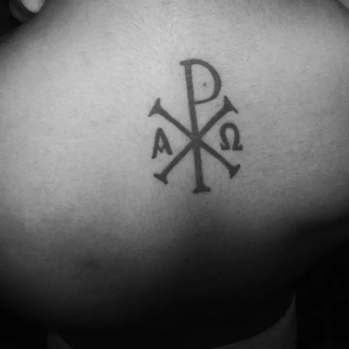 black-chi-rho-tattoo-design-on-back