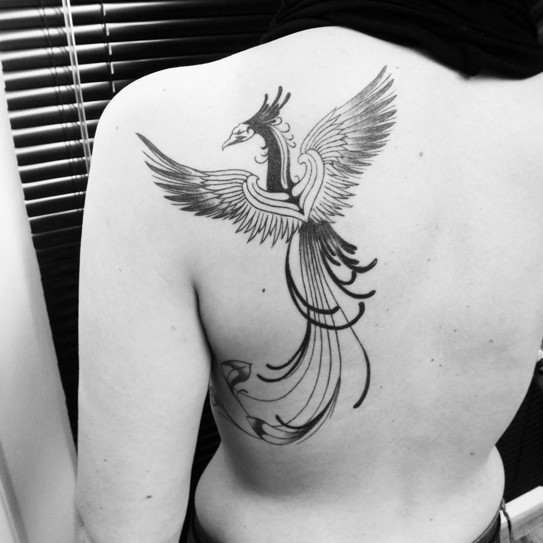 blackwork-phoenix-tattoo-designs