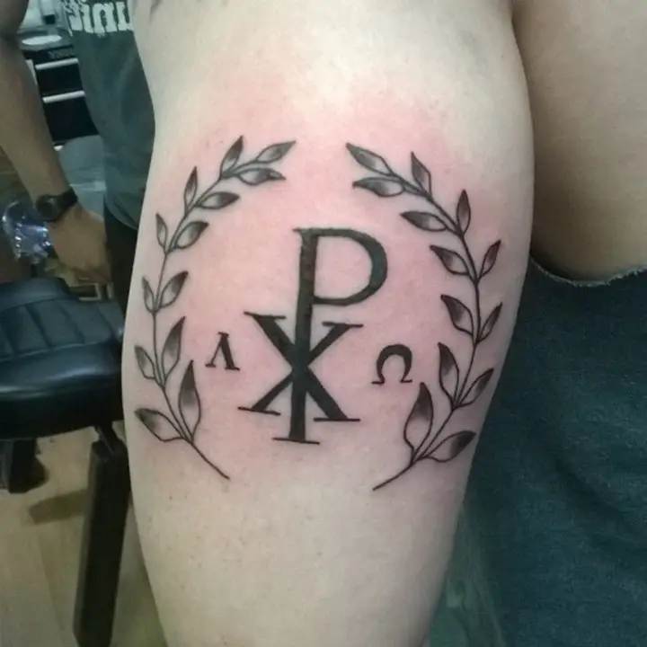 chi-rho-tattoo-stencil