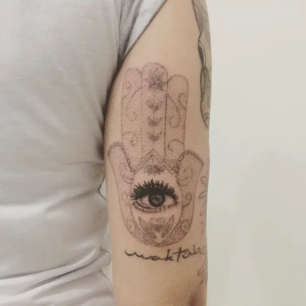 cute hamsa hand tattoos